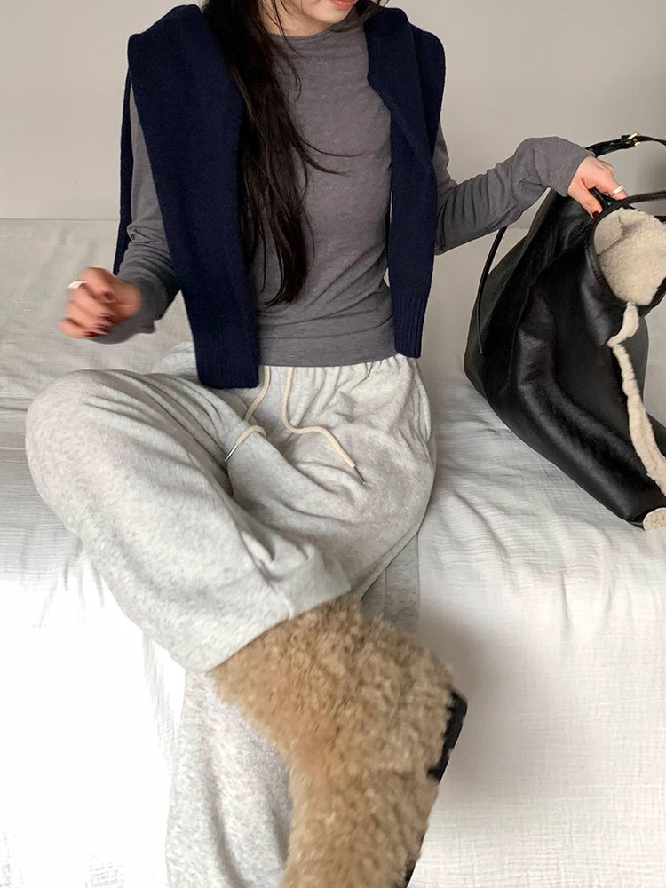 美色基礎圓領上衣