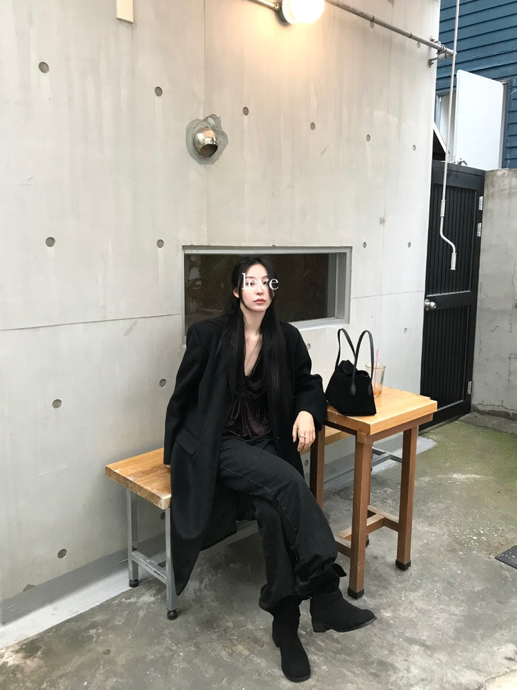 絲絨泡泡下擺背心