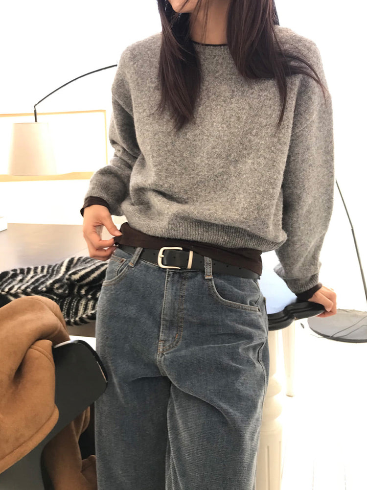 美色燈芯絨質感牛仔褲