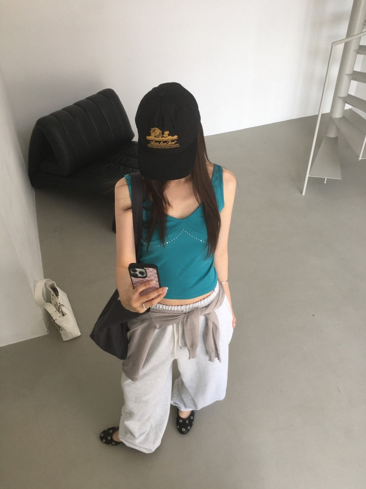 透膚圓領排鈕針織外套