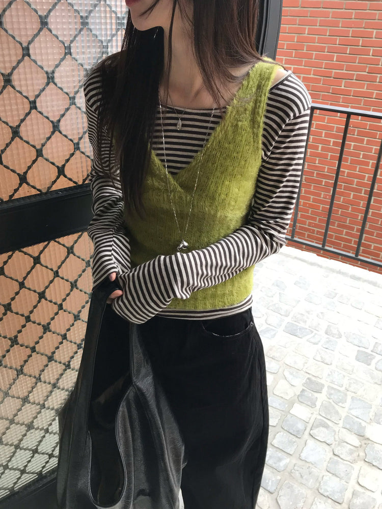 紋理寬肩帶容量袋