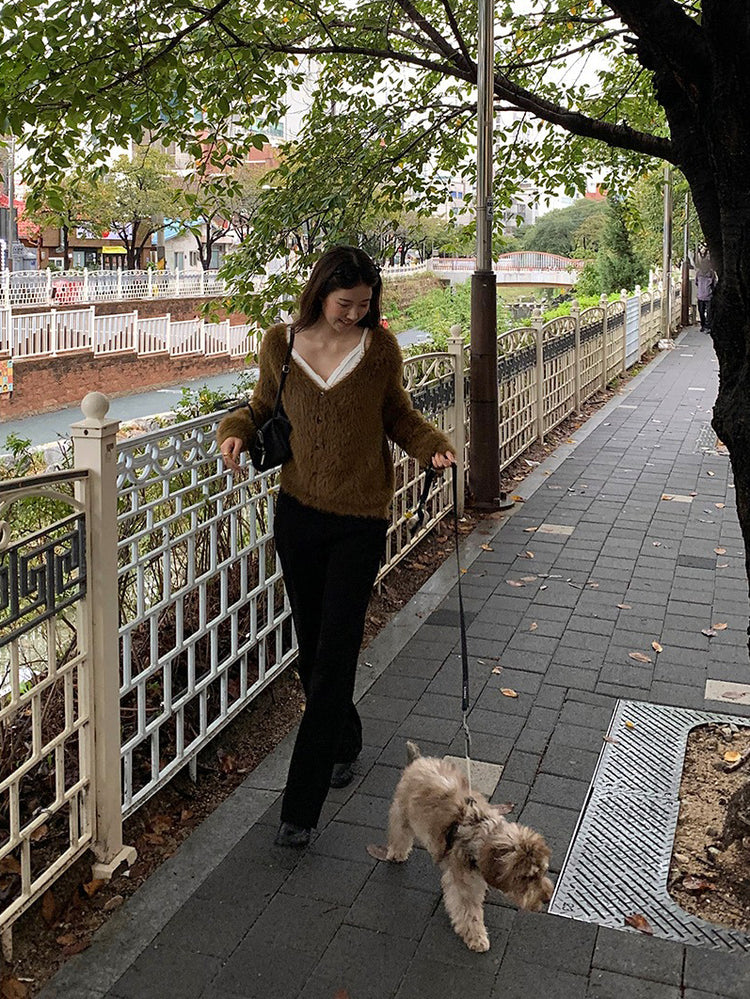 美色親膚毛絨質感外套