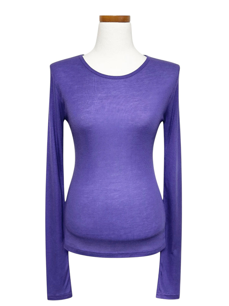 天絲微透基礎修身上衣