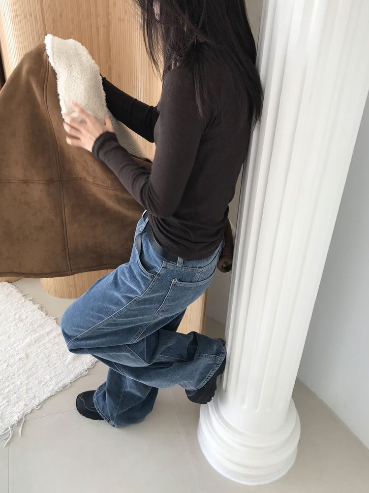 美色燈芯絨質感牛仔褲