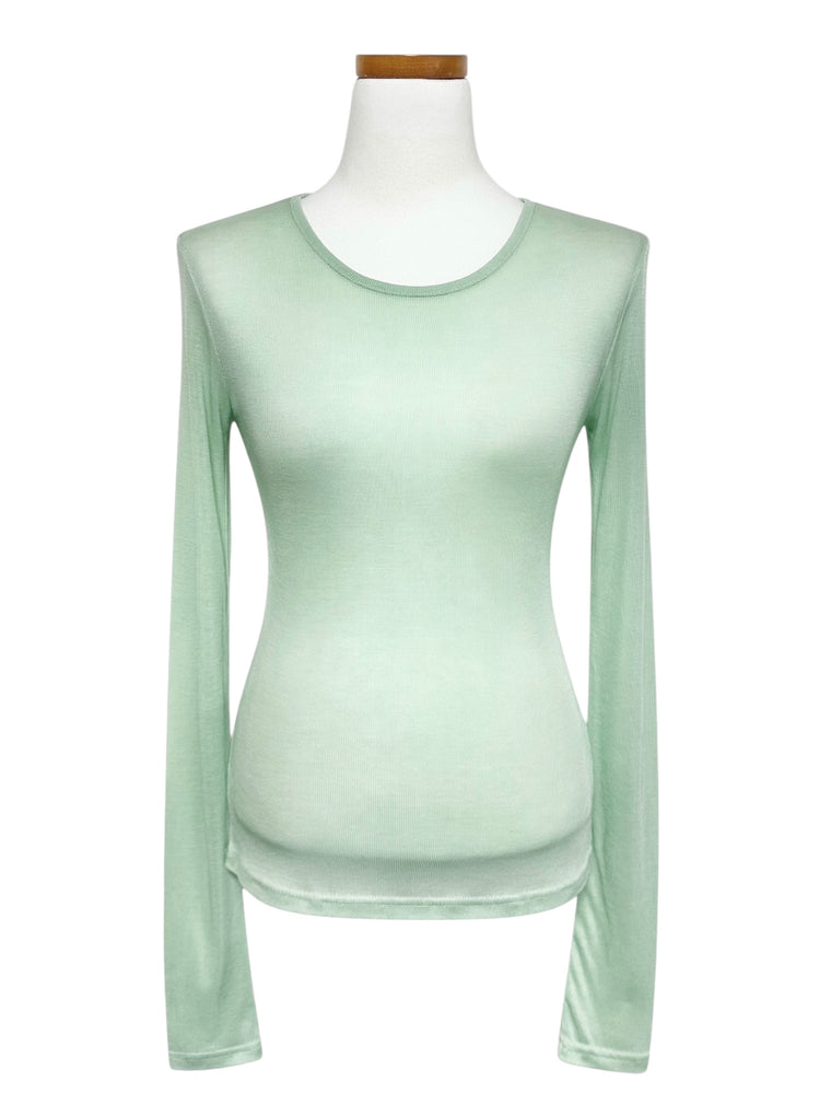 天絲微透基礎修身上衣