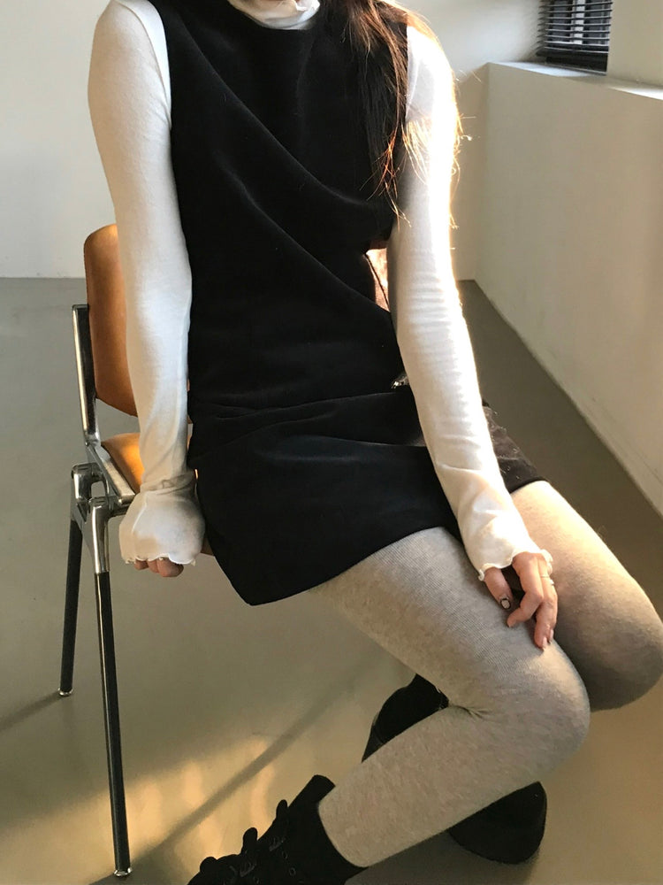 經典極簡腰帶細節連身裙