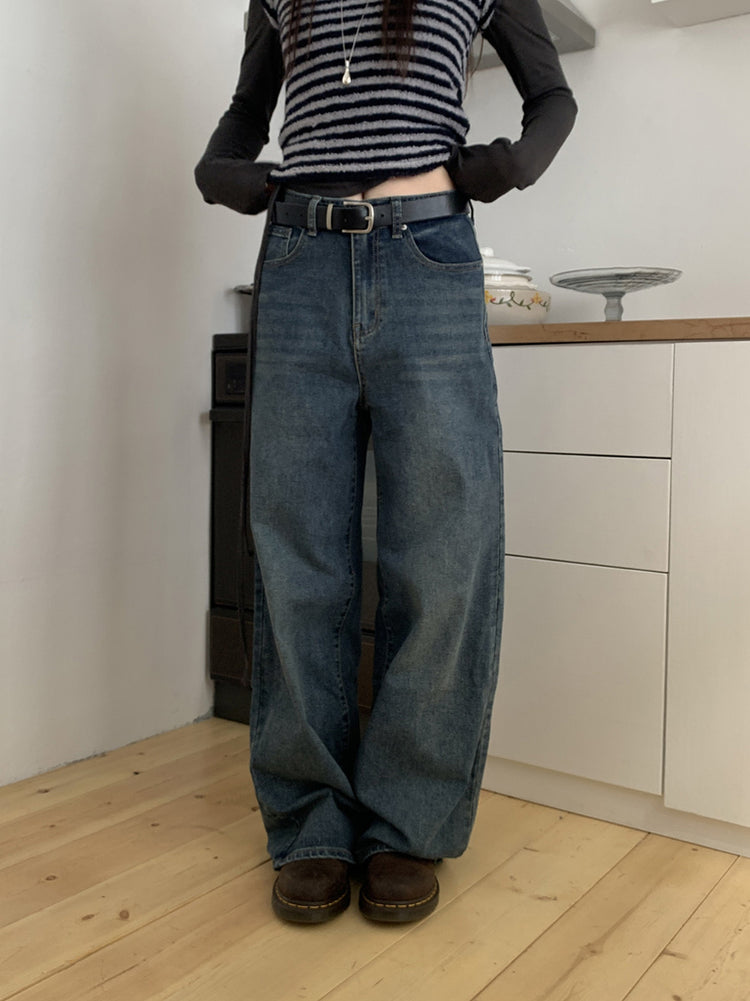 多色經典直腿牛仔褲