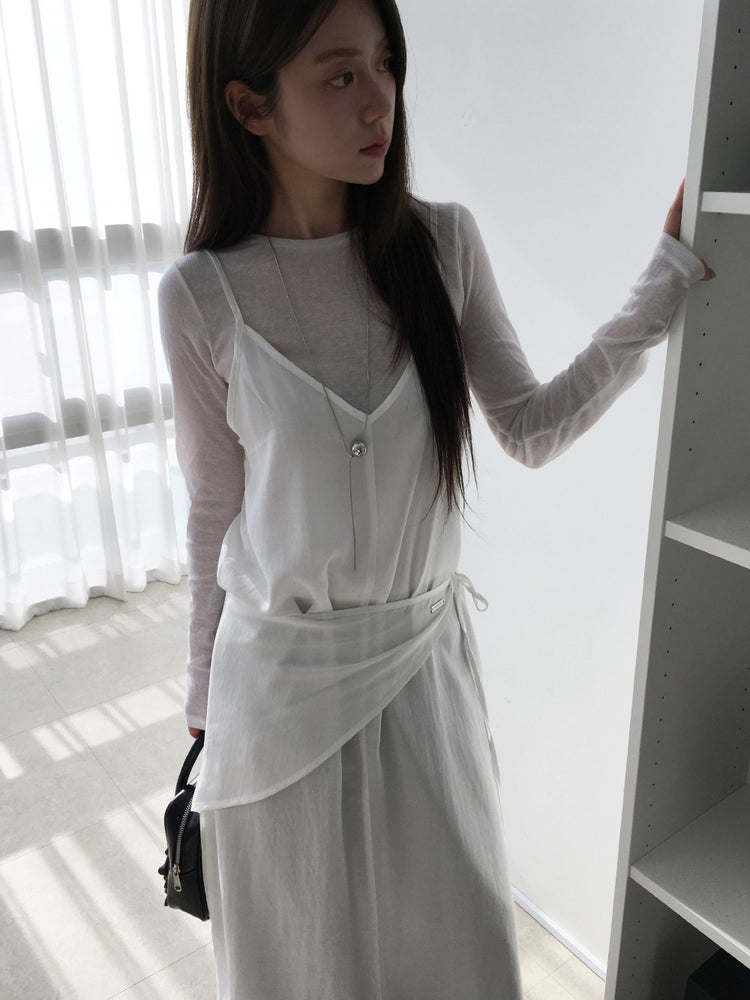 美色羊毛透膚上衣