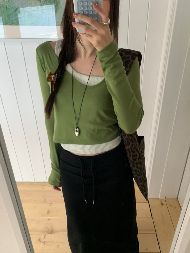 坑紋不對稱細節背心