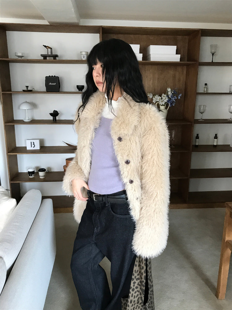 拉克蘭袖弧下擺修身上衣