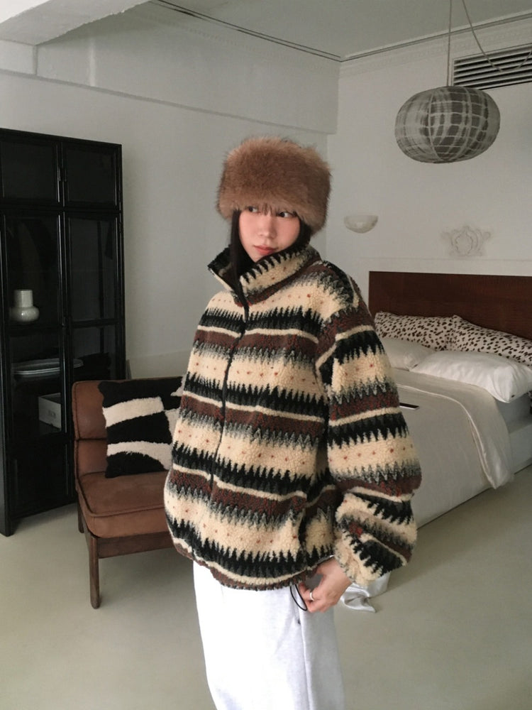 毛絨質感頭帶/圍巾