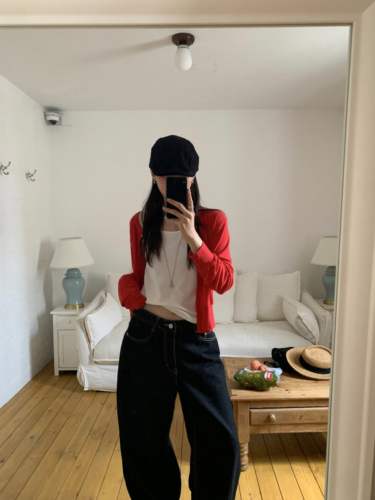 美色排鈕束袖細節外套