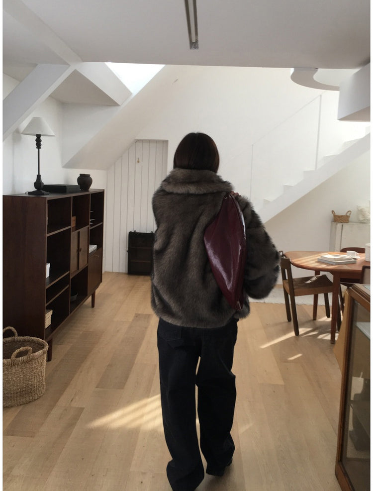 垂領綁帶修腰針織上衣