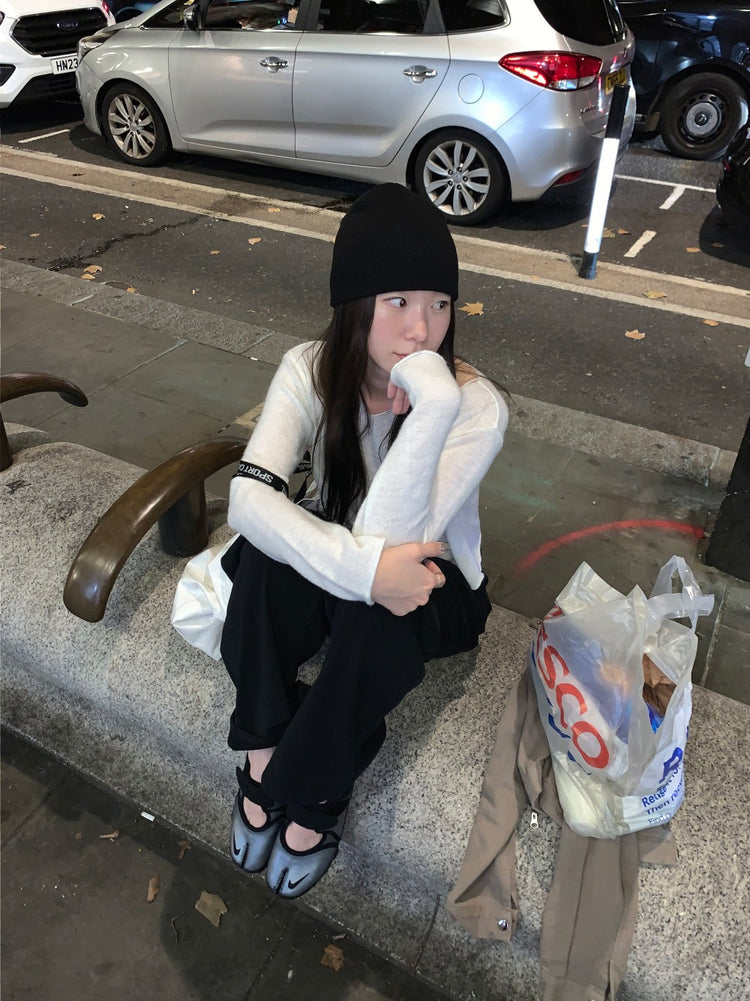 基礎束抽繩細節直褲