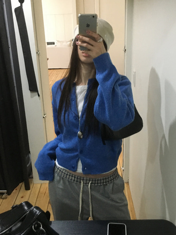 美色排鈕經典針織外套