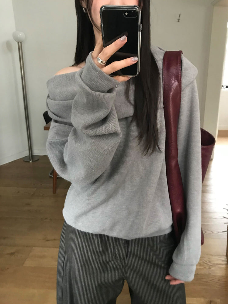 紋理寬肩帶容量袋