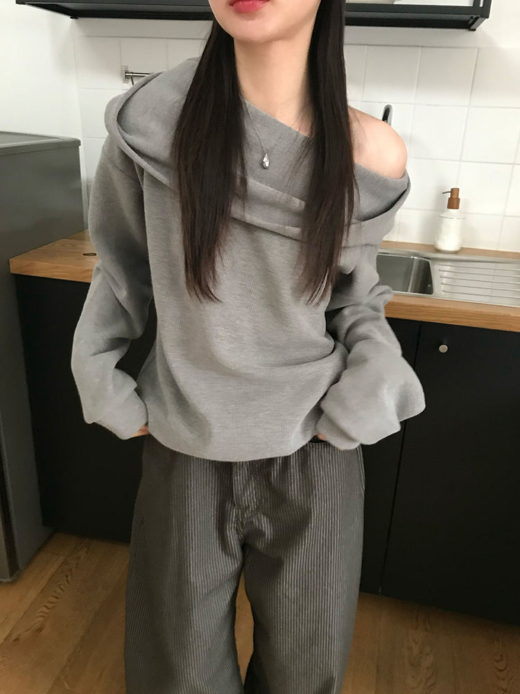 紋理寬肩帶容量袋