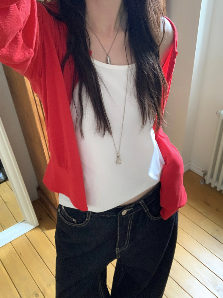 美色排鈕束袖細節外套
