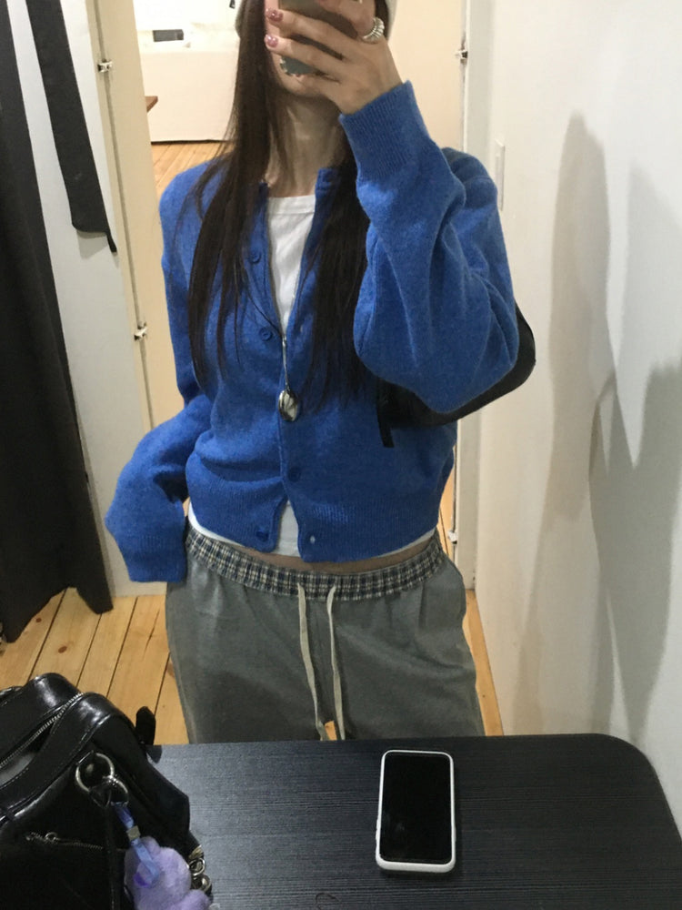 美色排鈕經典針織外套