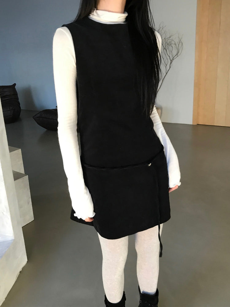 經典極簡腰帶細節連身裙