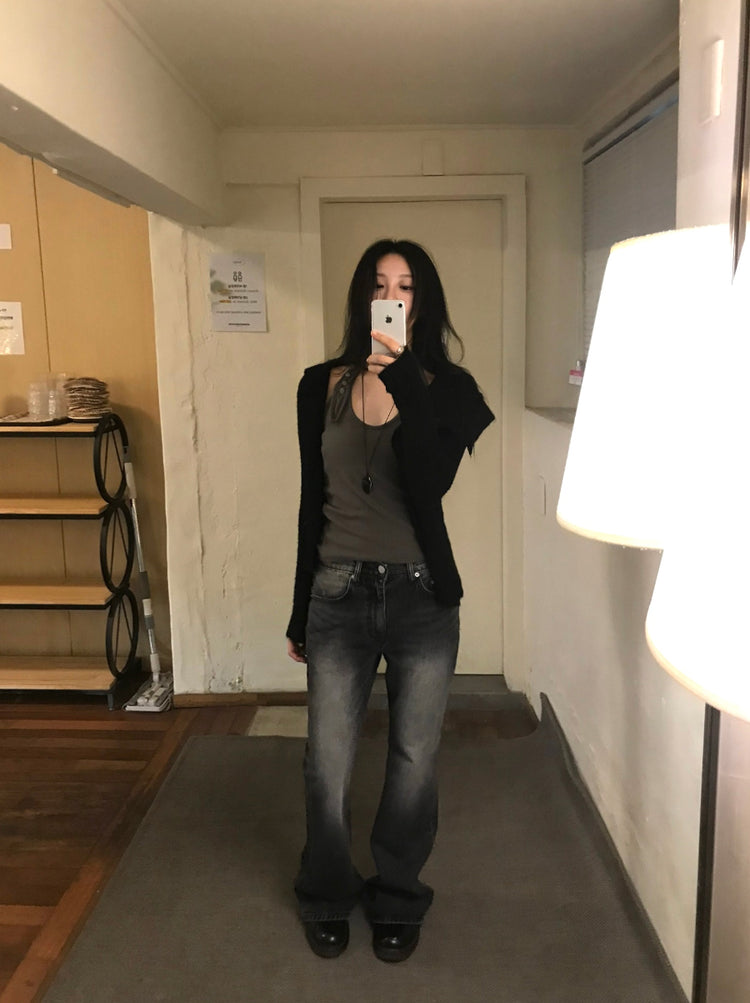 掛脖扣鈕細節背心