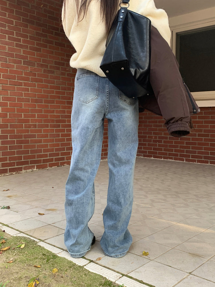 多色經典直腿牛仔褲