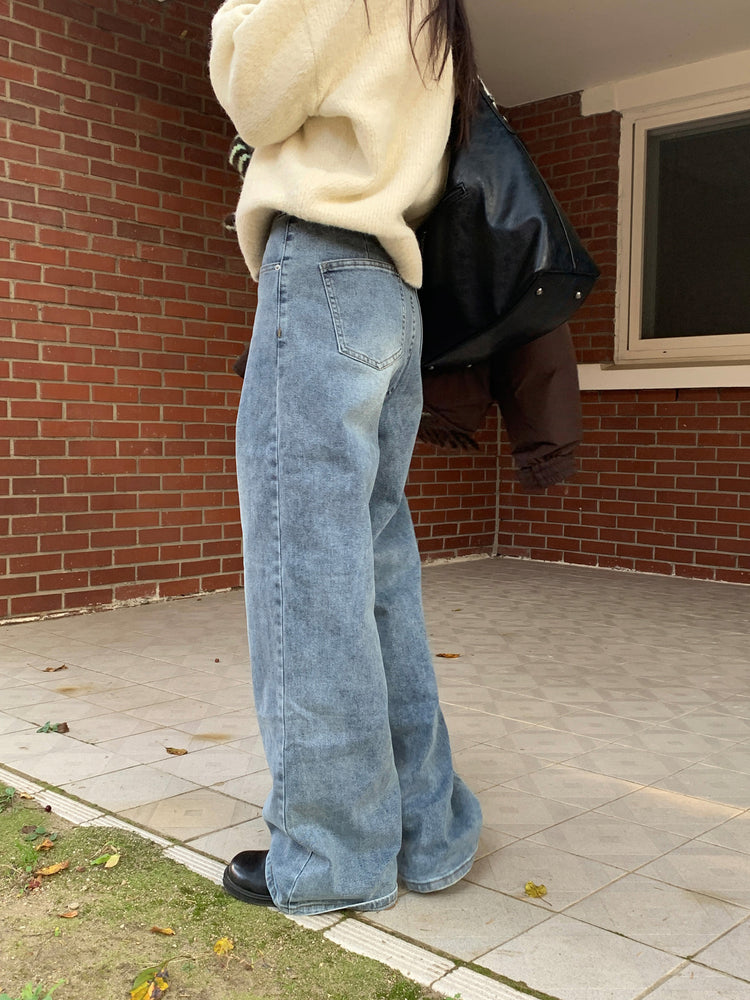 多色經典直腿牛仔褲