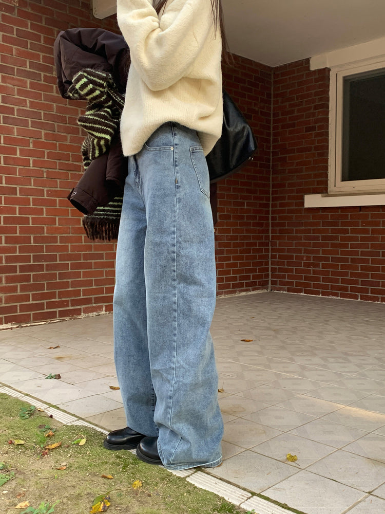 多色經典直腿牛仔褲