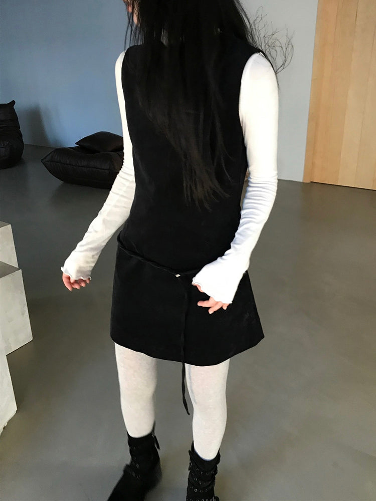 經典極簡腰帶細節連身裙