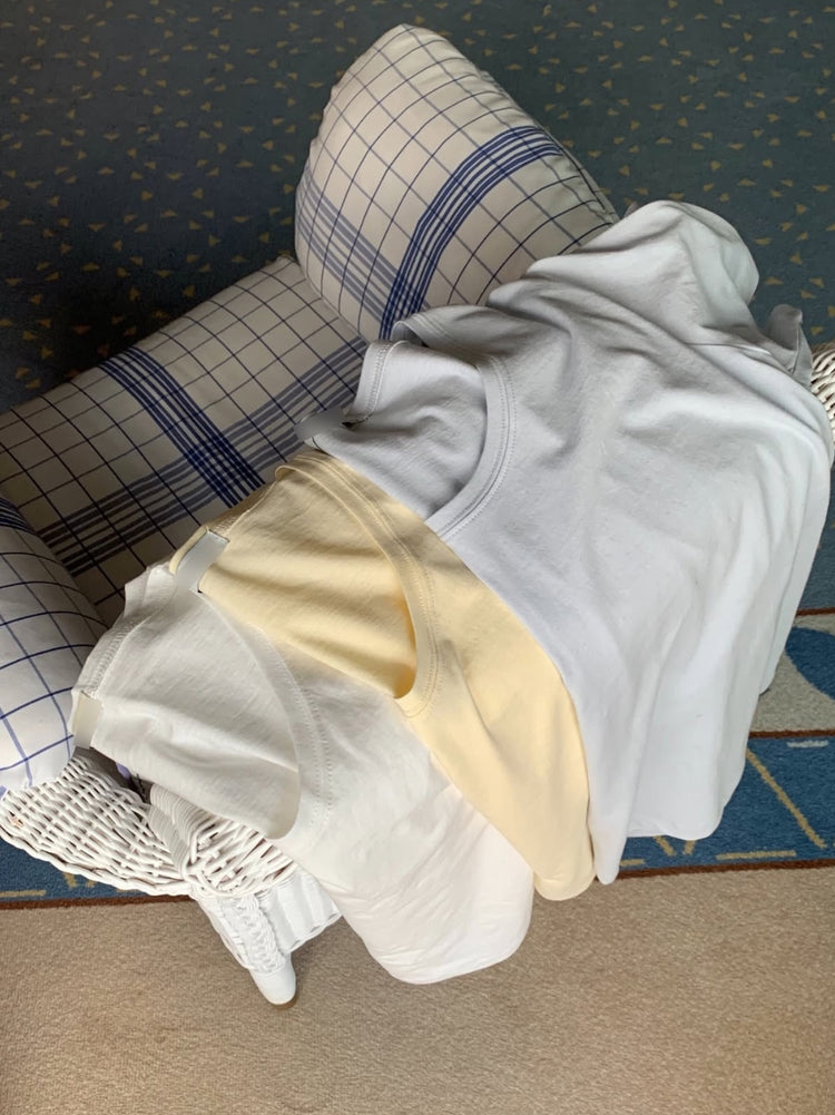 U領隨性寬鬆上衣