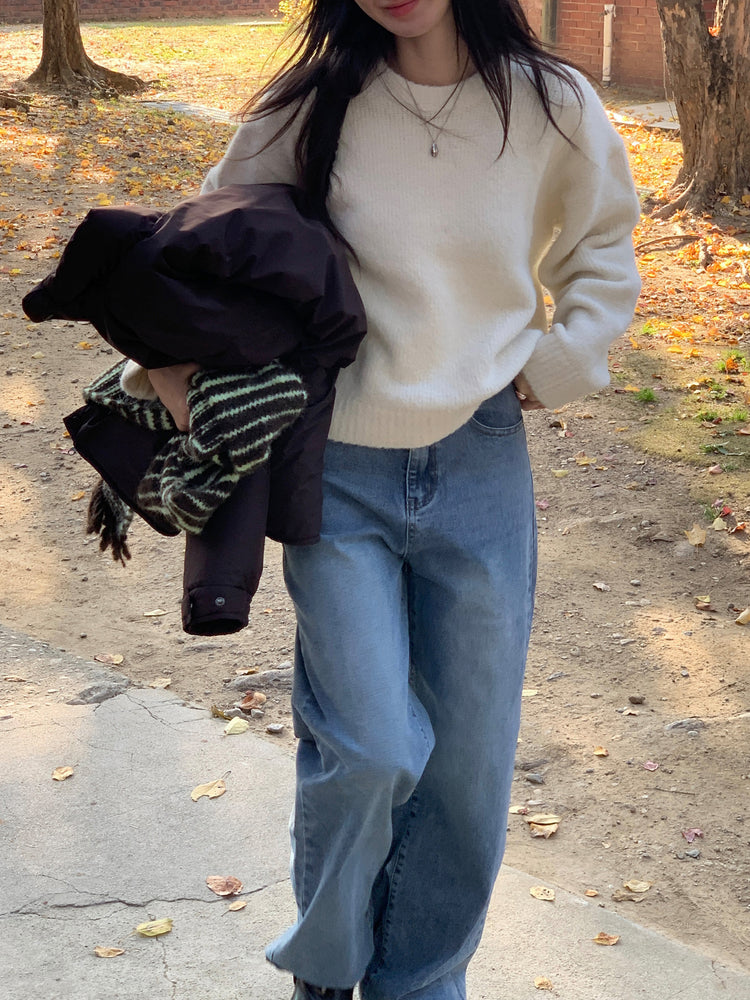 多色經典直腿牛仔褲