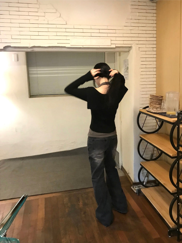 掛脖扣鈕細節背心