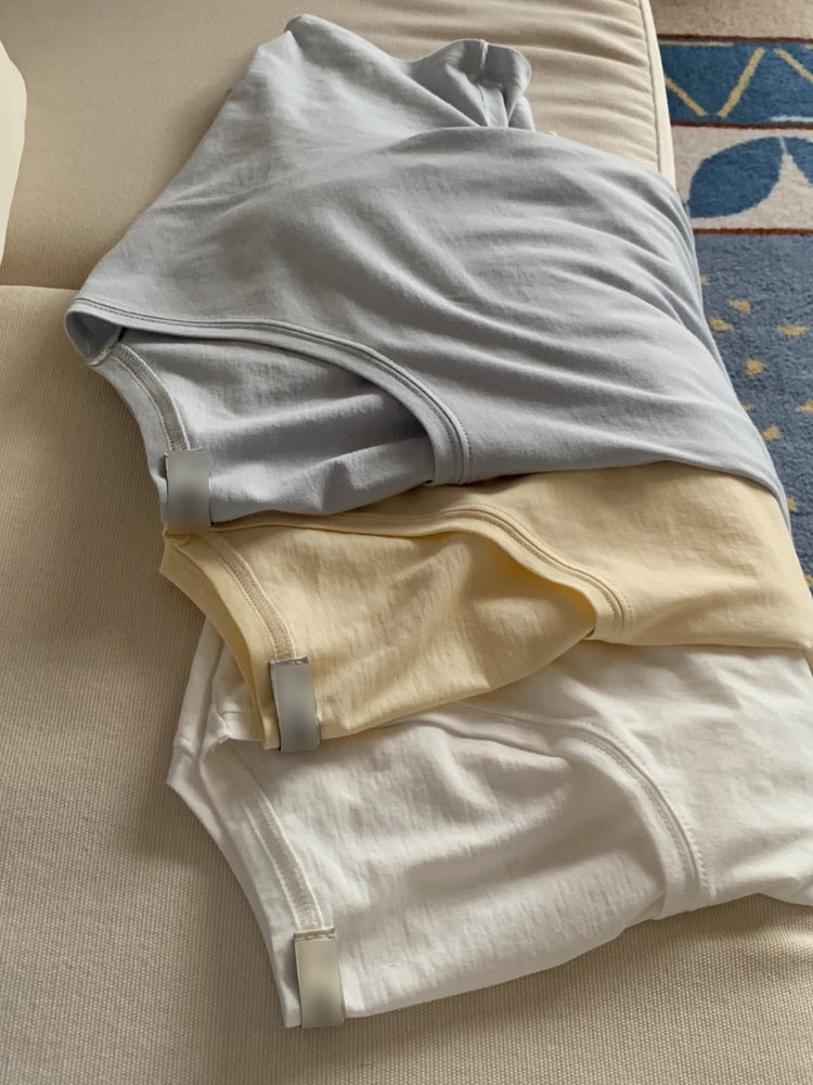 U領隨性寬鬆上衣