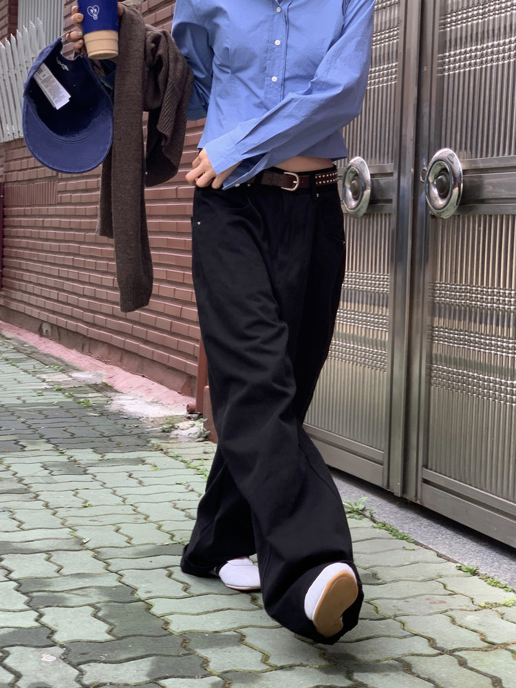 美式合身修腰襯衫