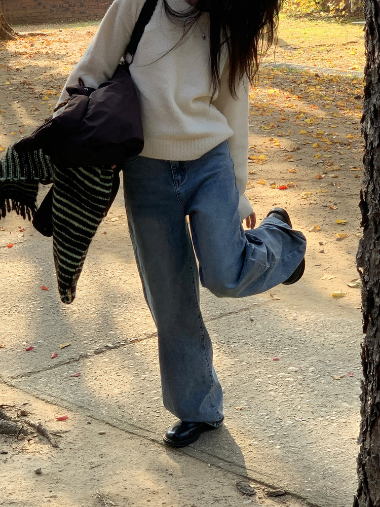 多色經典直腿牛仔褲