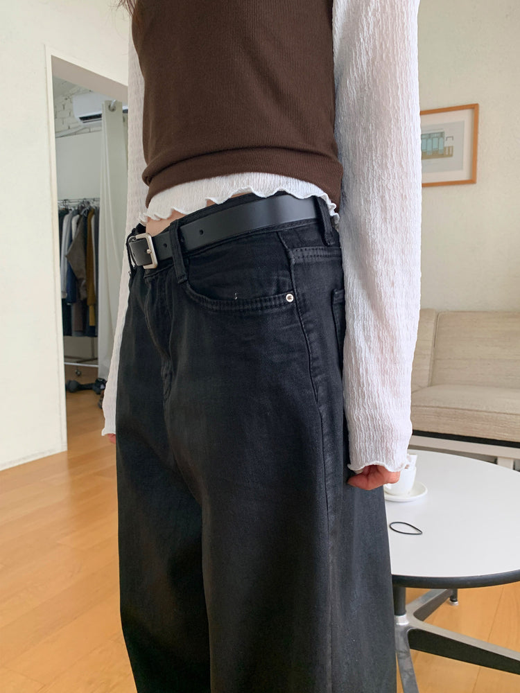 皺皺V領抓褶細節上衣