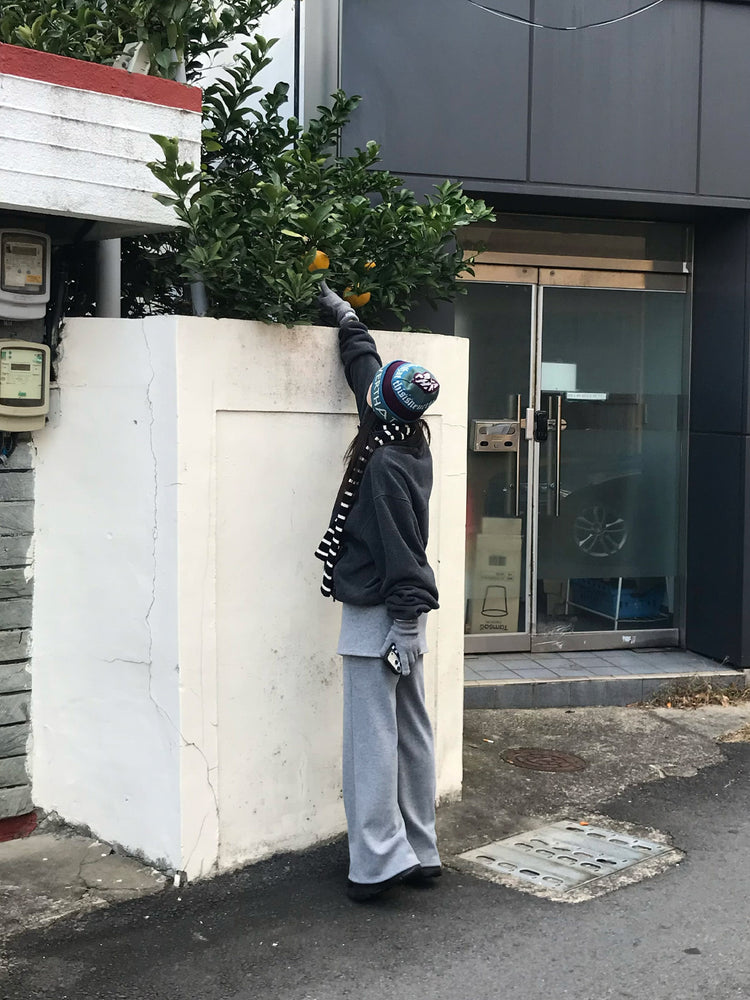 微喇叭顯瘦兩件式裙褲