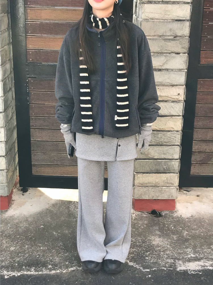 微喇叭顯瘦兩件式裙褲