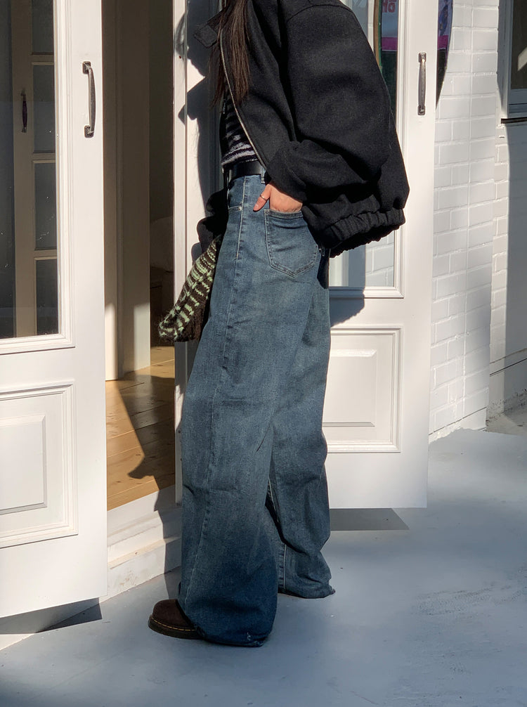 多色經典直腿牛仔褲