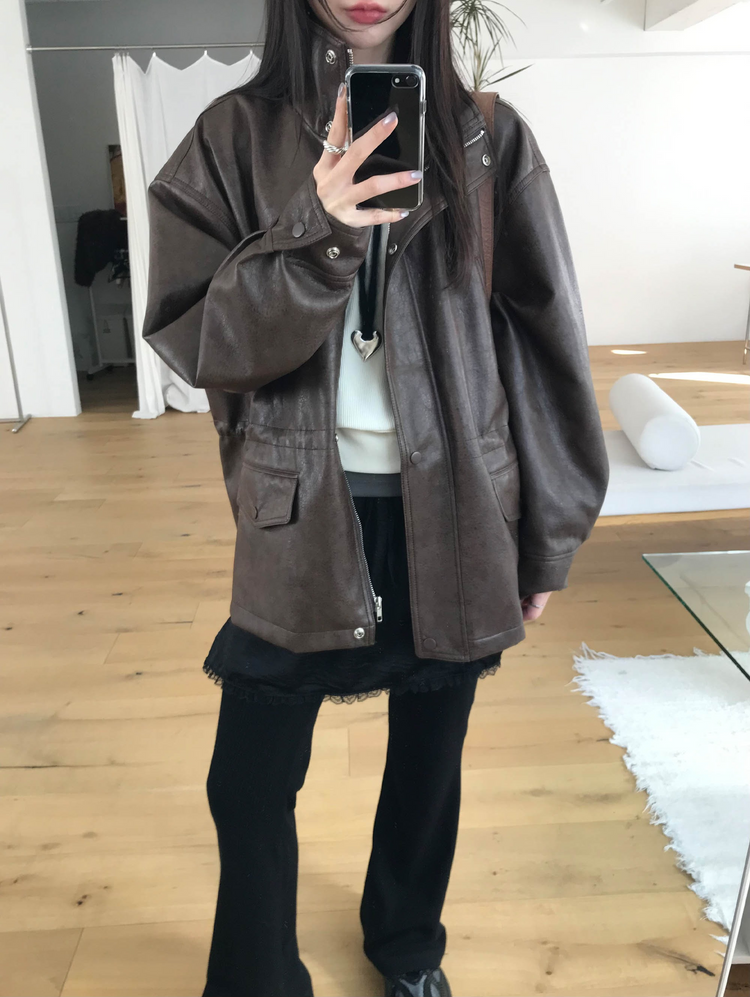 美肩撞色掛脖兩件式上衣
