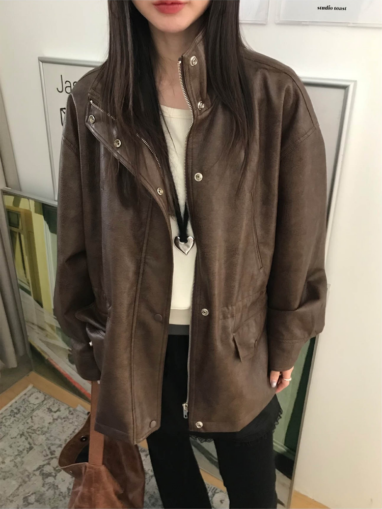 美肩撞色掛脖兩件式上衣