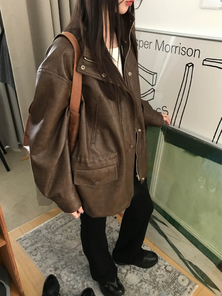 美肩撞色掛脖兩件式上衣