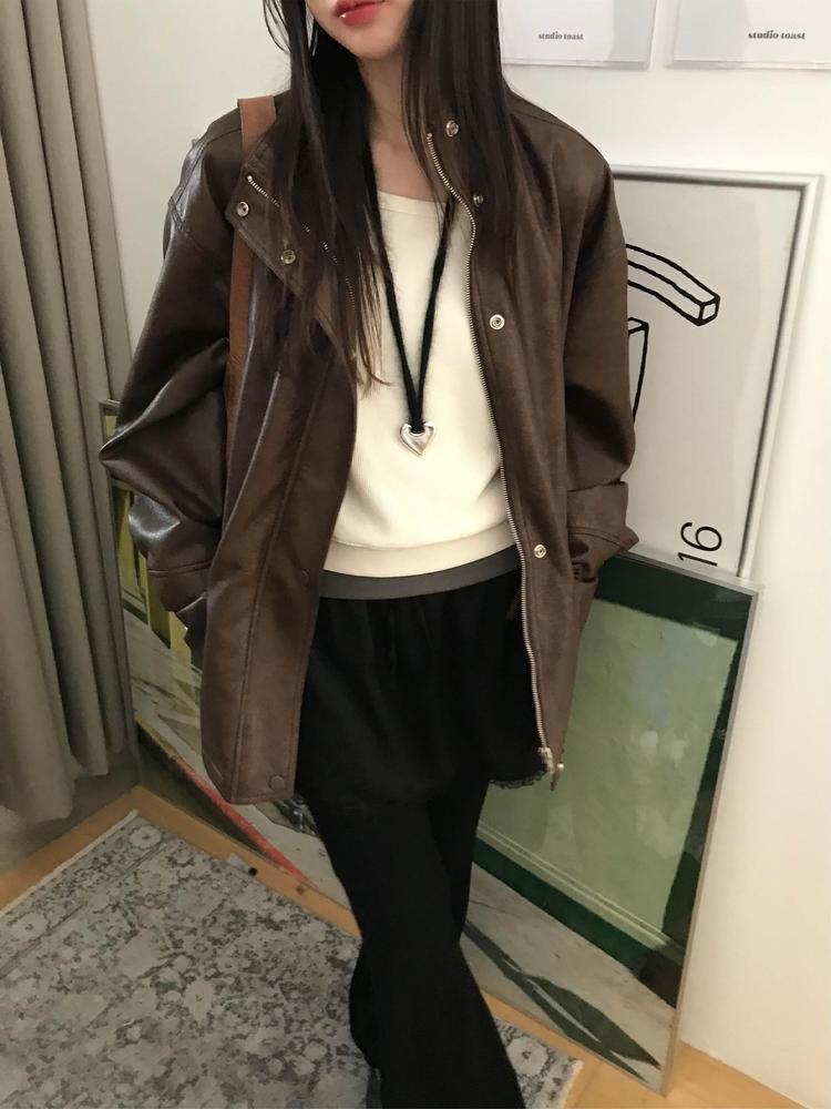 美肩撞色掛脖兩件式上衣