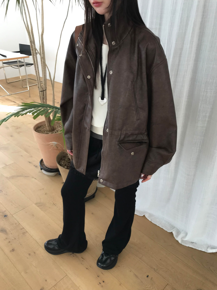 美肩撞色掛脖兩件式上衣