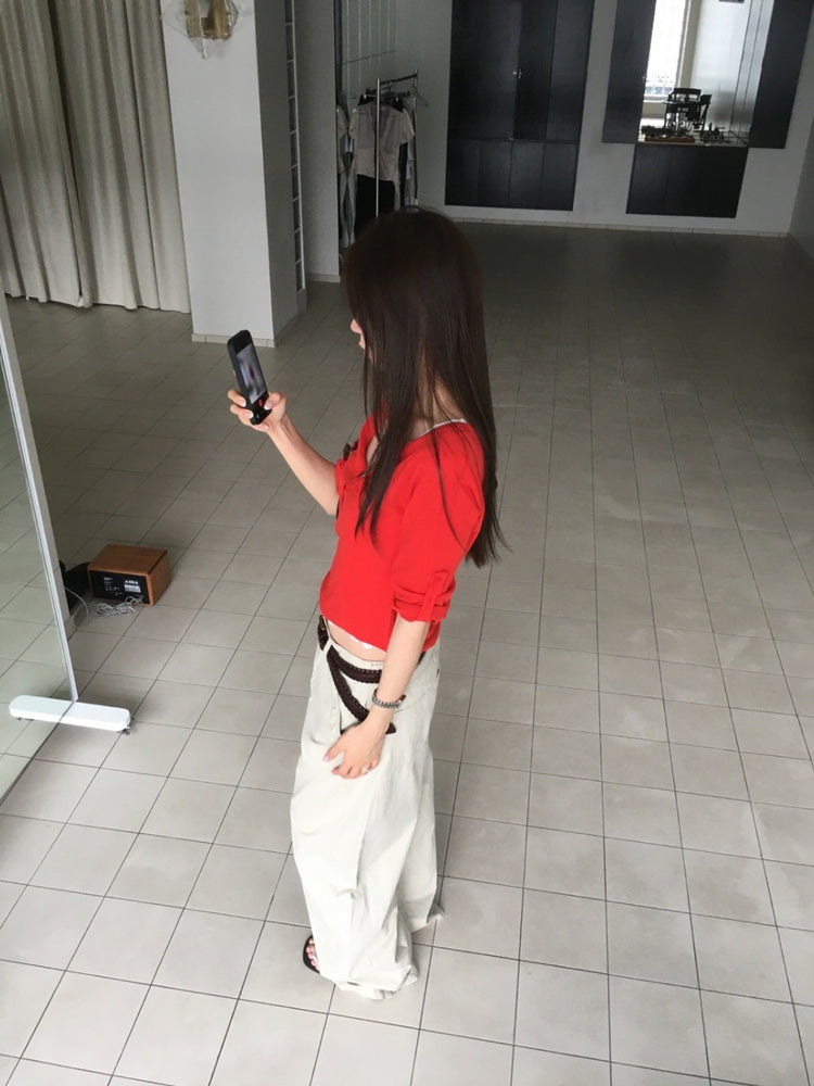 美色亨利領反折袖細節上衣