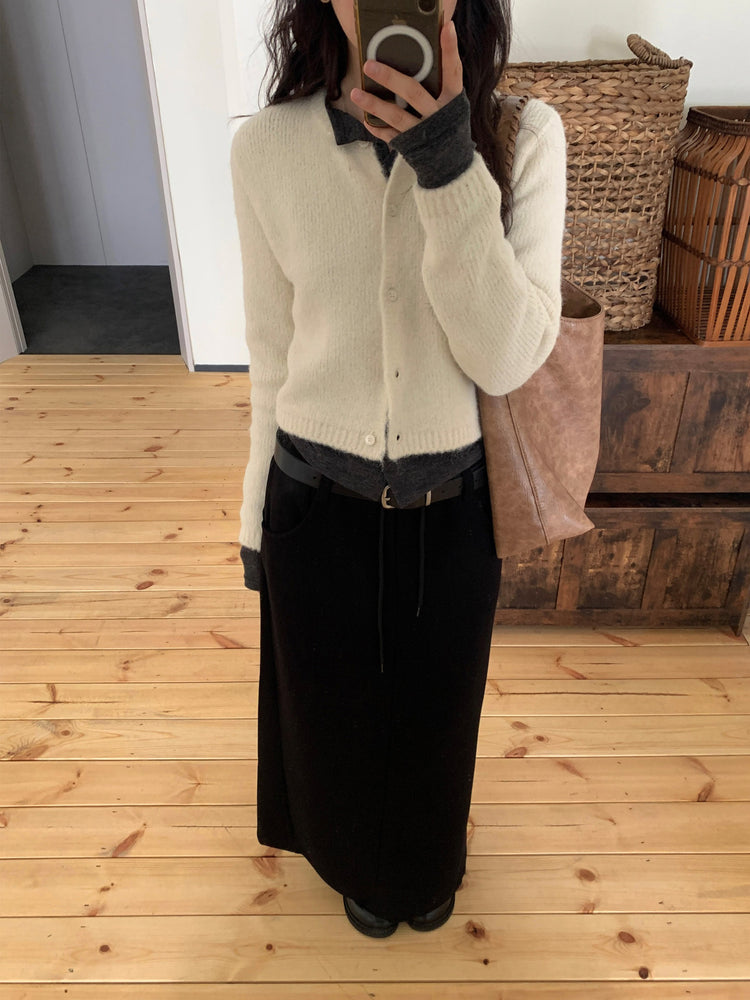 細腰頭皮帶扣壓線及踝棉裙