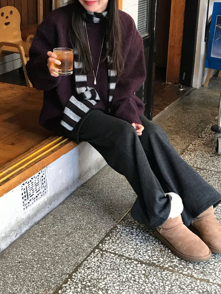 微喇叭顯瘦兩件式裙褲