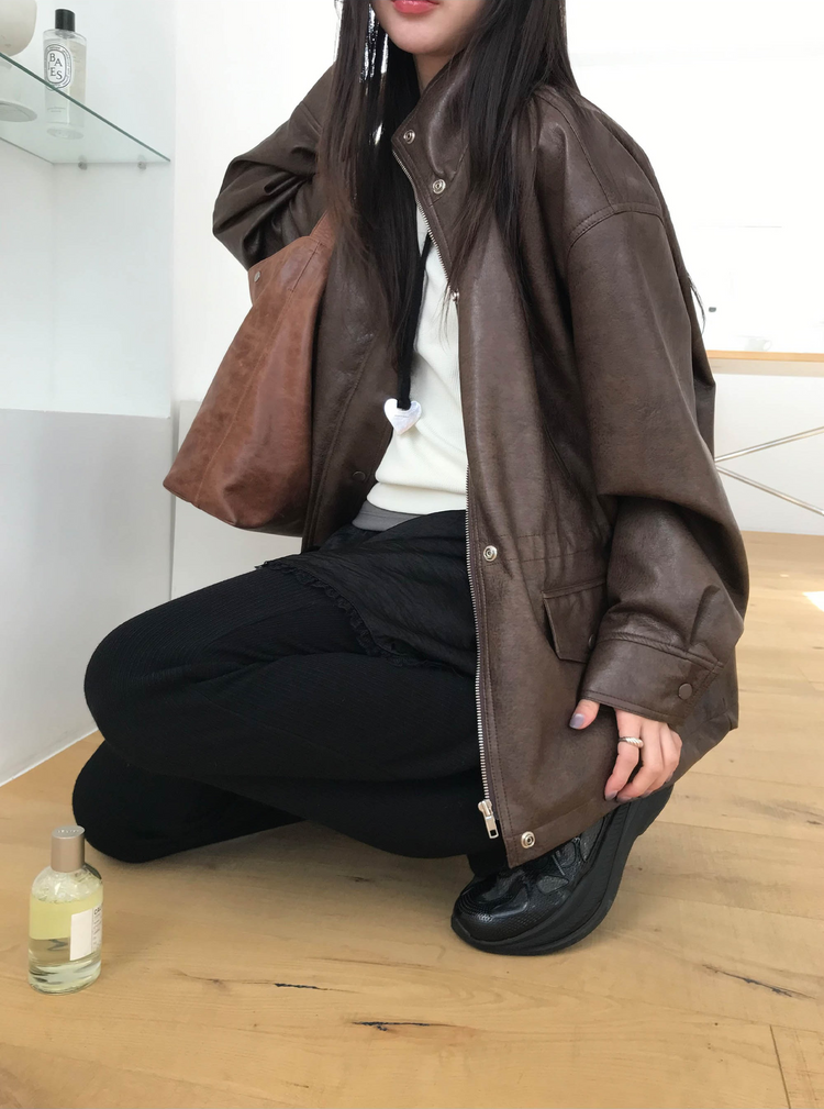美肩撞色掛脖兩件式上衣