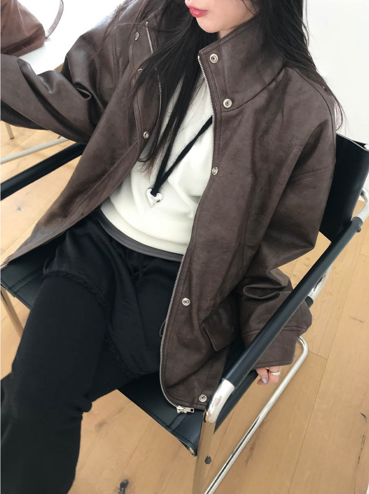 美肩撞色掛脖兩件式上衣