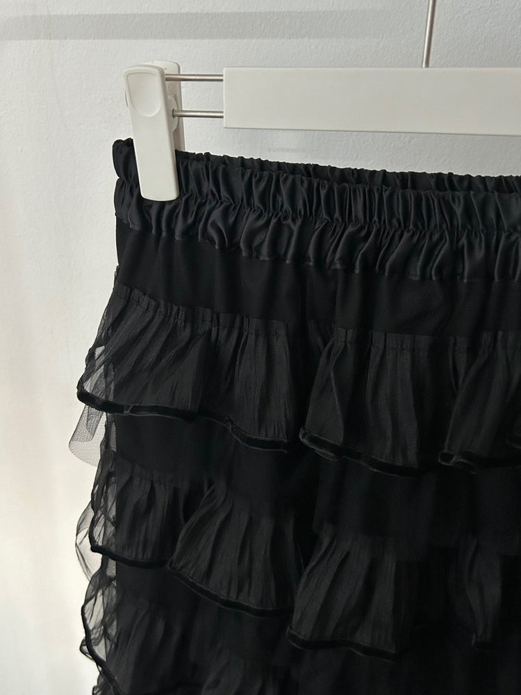 極美透紗蛋糕層次感及踝裙